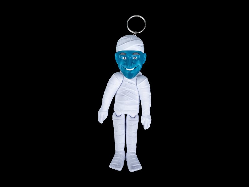 Llavero de esqueleto de Halloween impreso en 3D