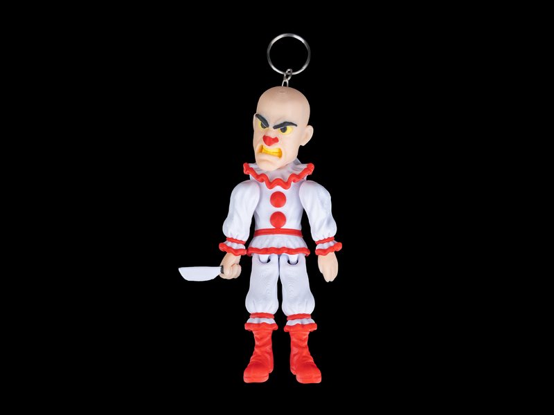 Llavero de Halloween de payaso personalizado con la cara del cliente